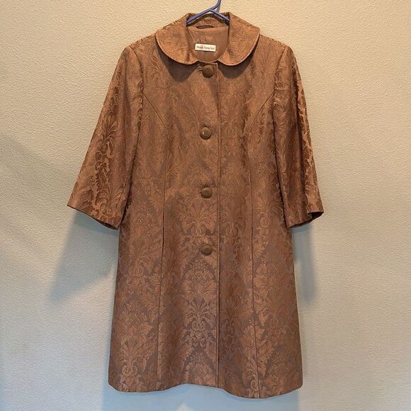 Melody Thomas‎ Scott Dress with Overcoat Sz 12 - Picture 1 of 9